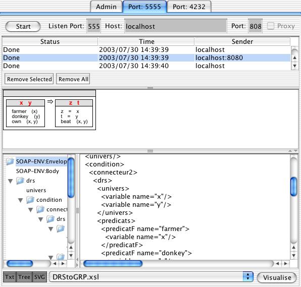 Soapmeter visualising a DRS